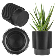 Vaso da fiori KADAX 13 cm, copertura per piante, vaso da fiori in plastica nera