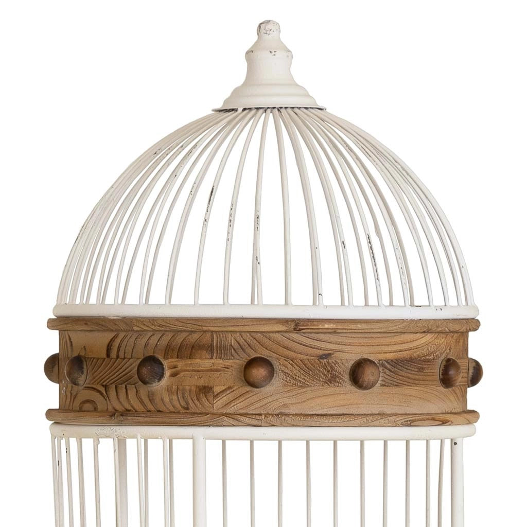 Scaffale in legno bianco e metallo a 3 ripiani 40x40x176h cm