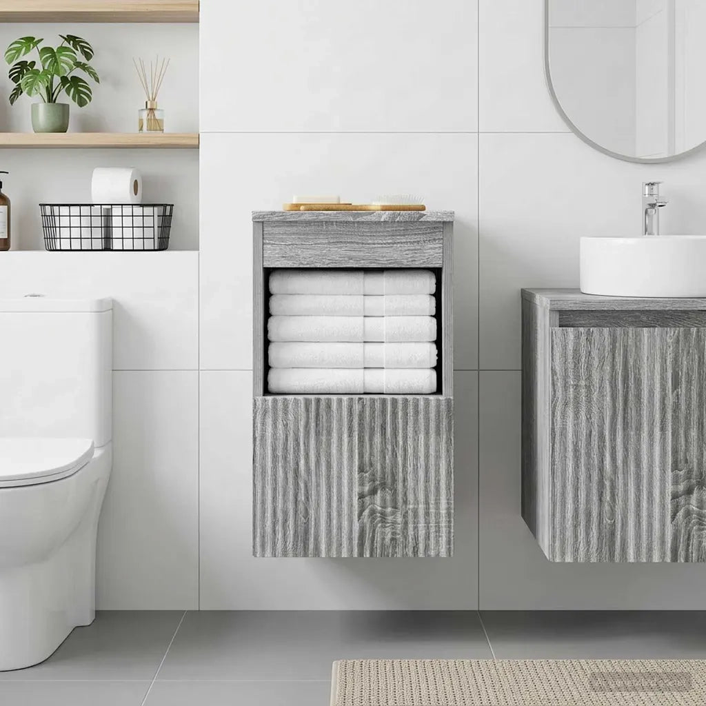 Mobile da Bagno Sonoma grigio 30 x 41 x 50 cm 890498