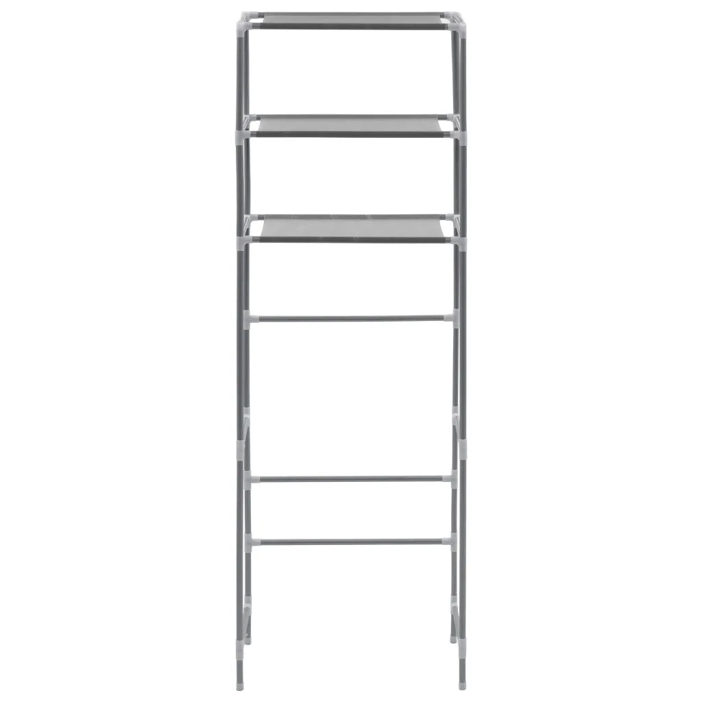 Scaffale per Bagno con 3 Ripiani Argento 53x28x169 cm CFW2109291
