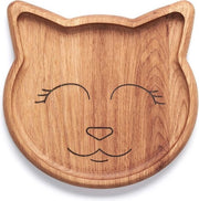 Bordo per bambini in legno massello - antibatterico - 20 x 20 cm - forma animale - tavoli per bambini - piatto da servire