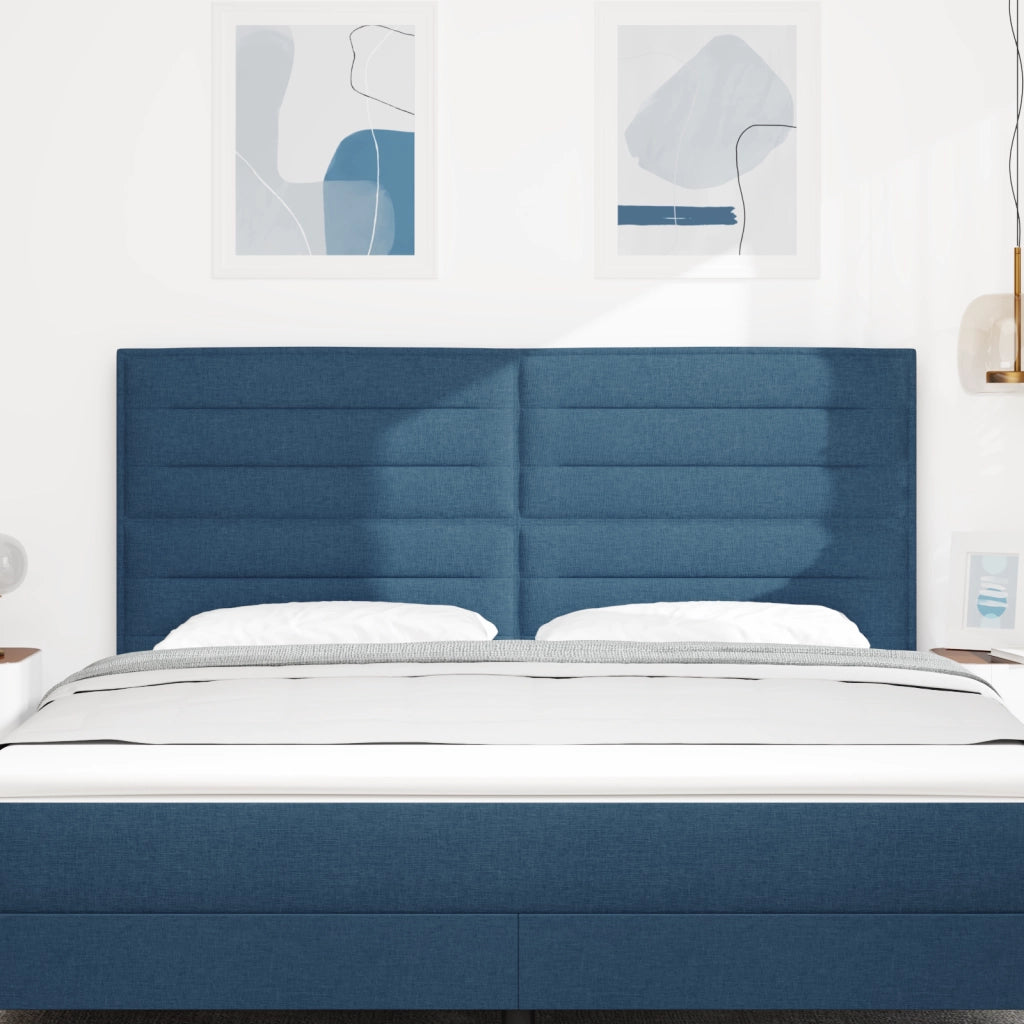 Testiera Design Linee Blu 180 cm Tessuto