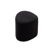 Pouf a forma di ciottolo in tessuto, nero