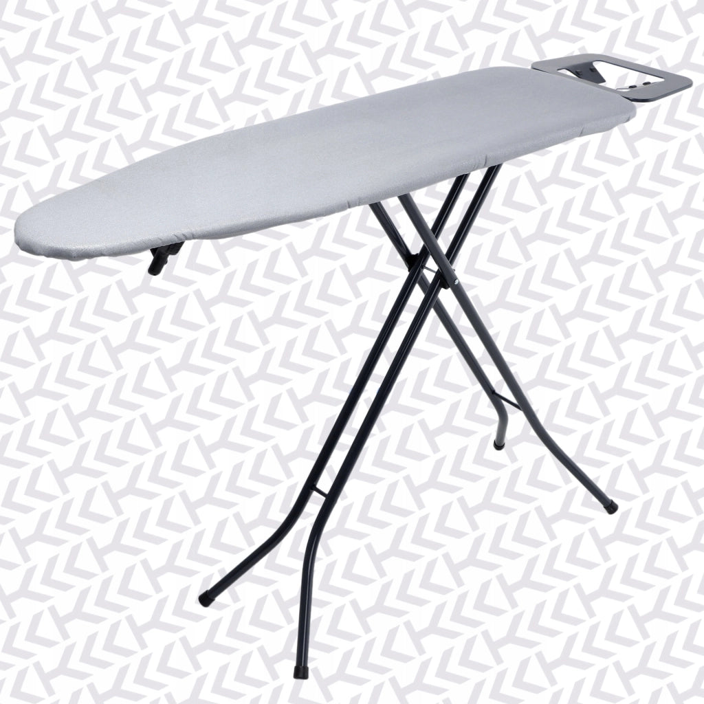 Copriasse da stiro KADAX 140x50 cm in cotone, colore argento.