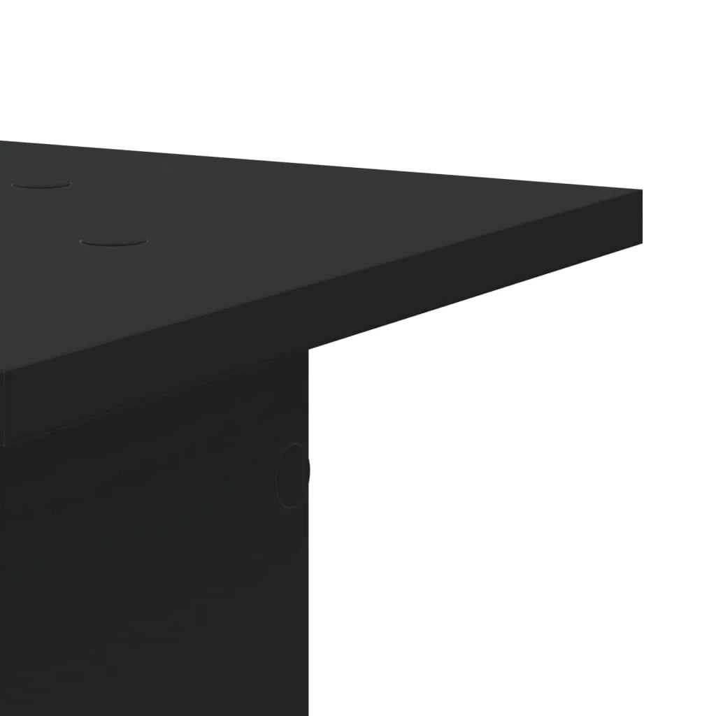 Portavasi mobili per fiori set da 2 30 x 30 x 95 cm legno ingegnerizzato nero 02_0045284