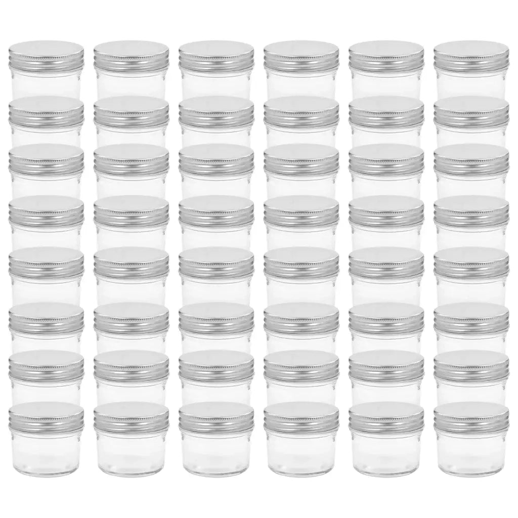 Vaso per Marmellata in Vetro Coperchio Argento 48 pz 110 ml CFW9525221