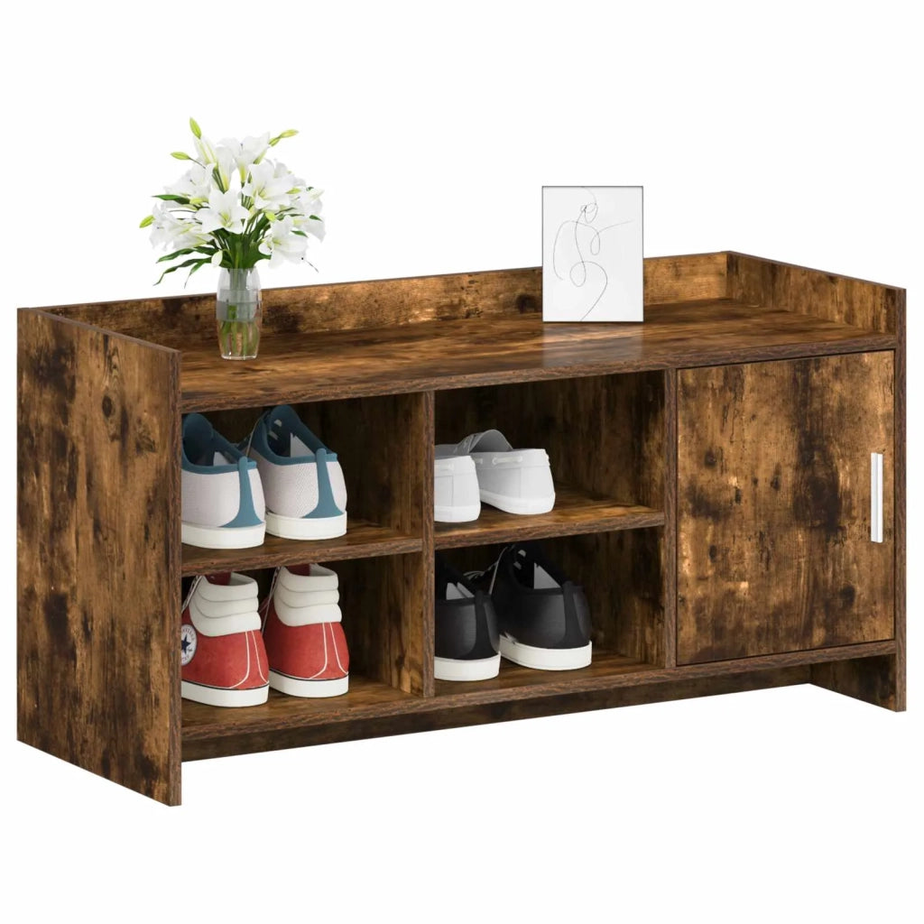 Mobile per scarpe con porta Rovere Fumo 100 x 39,5 x 51 cm 8011359