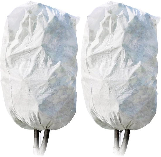 Set di protezione per piante - Resistenze al vento - Set da 2 - Bianco - Polipropilene - 198 x 132 cm