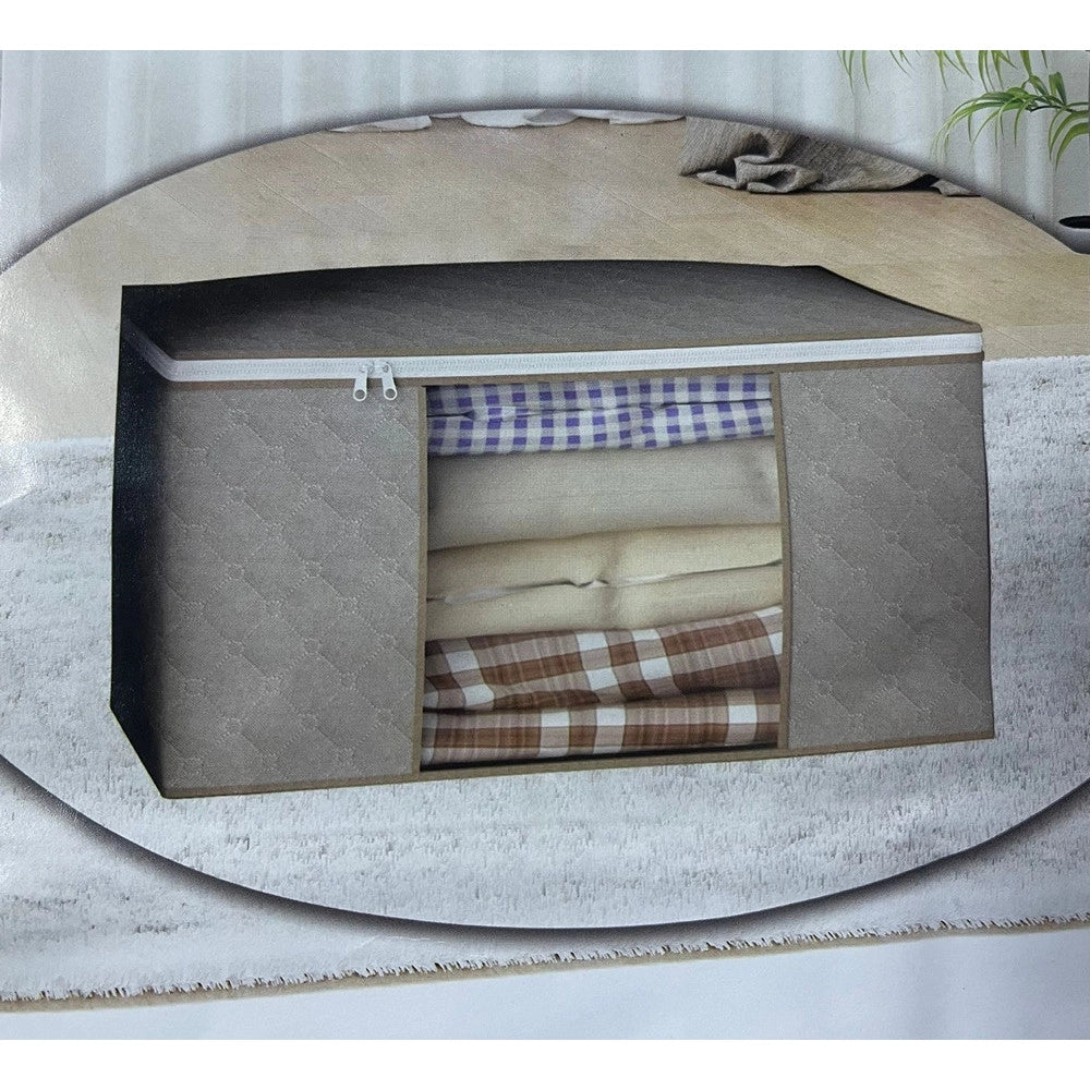 Trade Shop - Scatole Per Armadio Salvaspazio Per Vestiti Porta Abiti Grande 60x40x35cm Con Finestra -