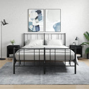 Comodini 2pz-Set di 2 Tavolino da notte Neri 40x35x50 cm in Legno Multistrato 554935