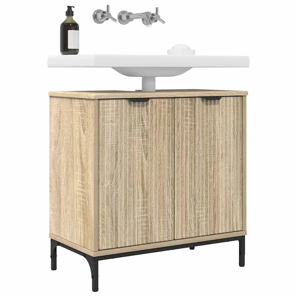Mobile Lavabo | Armadio per Lavabo da Bagno Rovere Sonoma 60,5 x 33,5 x 61 cm