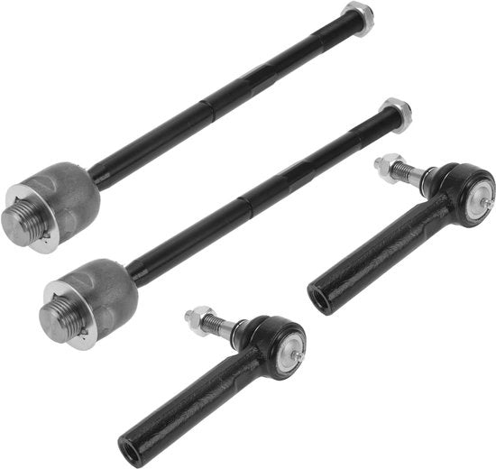 Set di supporti sterzo - 4 pezzi - interni esterni anteriori - compatibile con GMC Sierra Yukon - materiale in acciaio durato - numero di riferimento OE ES800223/EV800084 - sistema sterzo