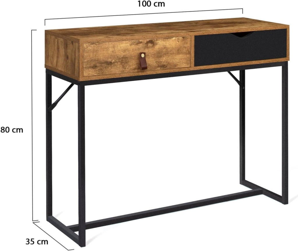 Consolle di design industriale a 2 cassetti CHICAGO