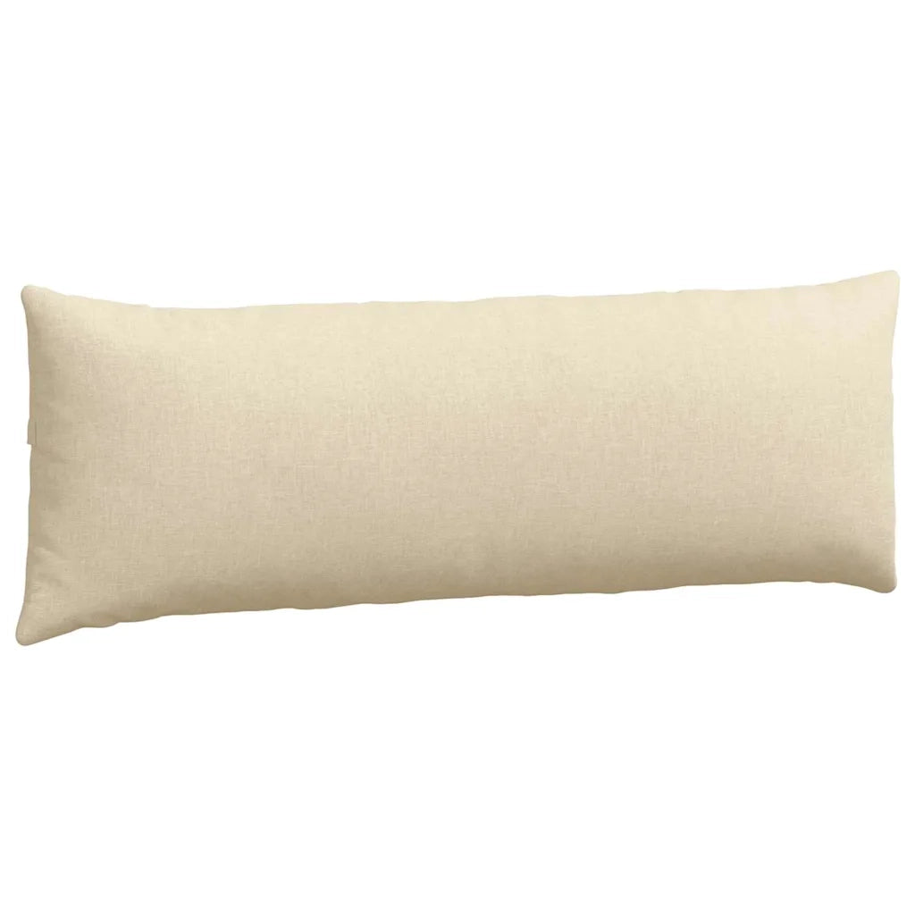 Cuscini da Divano 2 pz | Cuscini per sedie Crema 120 x 40 cm Tessuto
