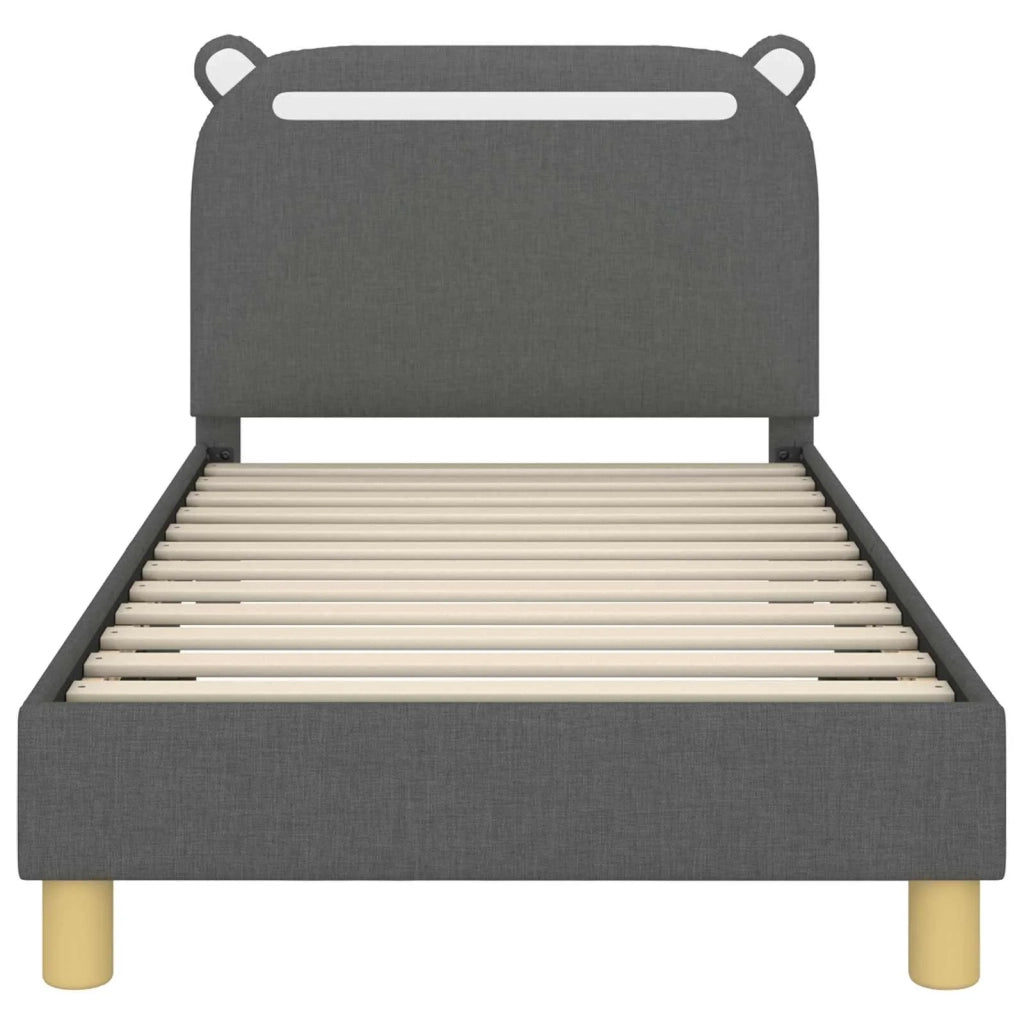 Struttura letto bambini con testata Grigio Scuro 80 x 160 cm