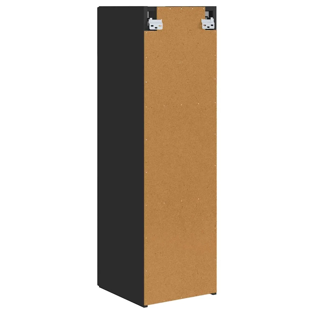 Mobile TV da parete 2 pz-Set di 2 Mobile TV a Muro-Credenza TV Nero 30 x 31 x 100 cm