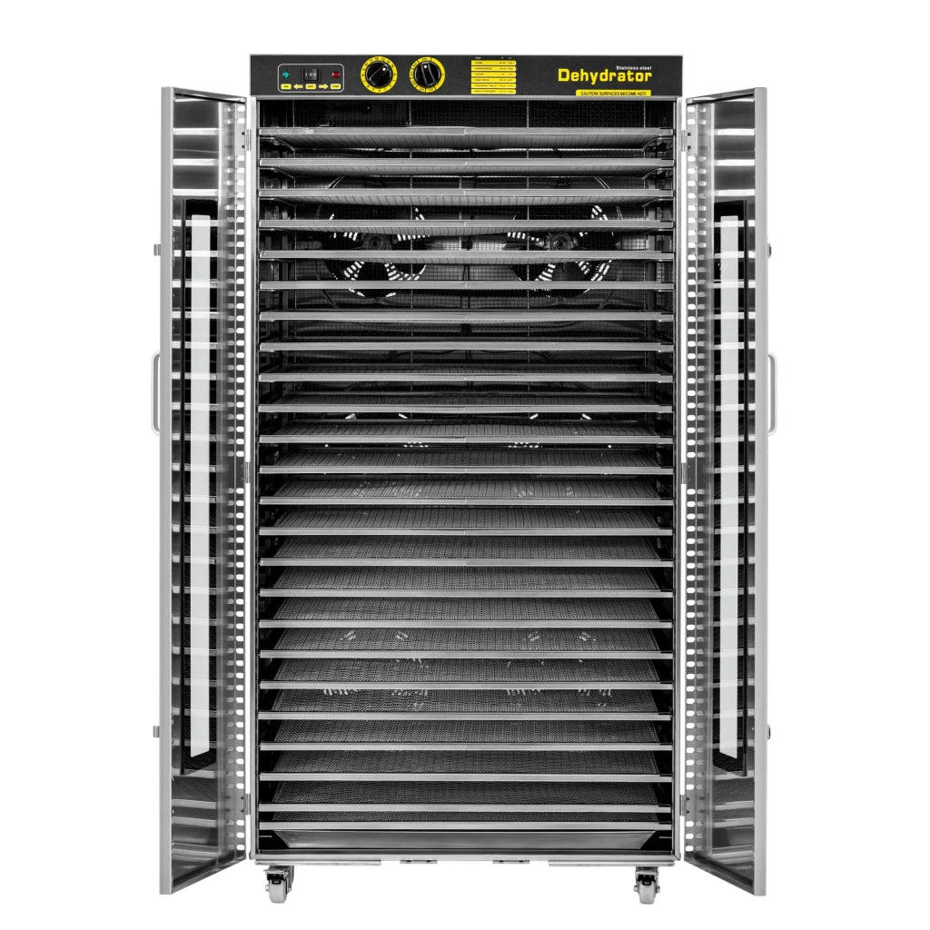 Essiccatore alimentare professionale da 5850 Watt 24 vassoi acciaio inossidabile lega di alluminio PVC vetro temperato acciaio inossidabile 14_0008889