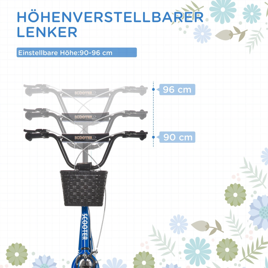 Scooter per Bambini ¨C zephmum ¨C Regolabile, Blu e Nero