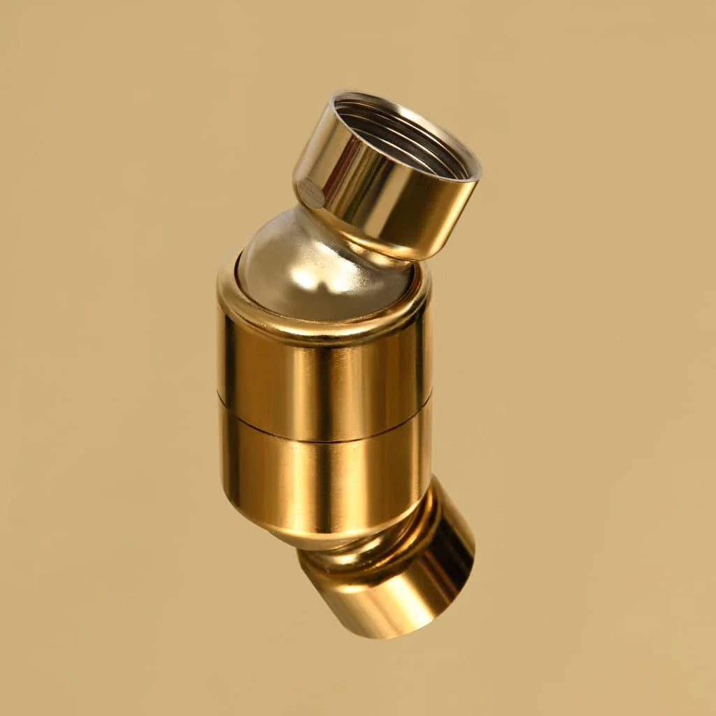 Soffione doccia a pioggia in acciaio inox 40 cm rotondo finitura oro 02_0002088