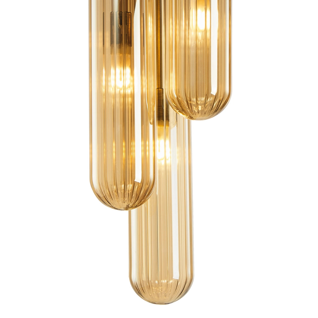 Plafoniera PAX Gold nero 3xG9 vetro Milagro ML0340
