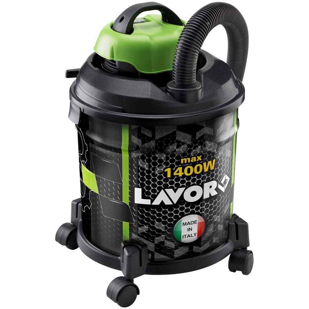 Trade Shop - Aspiratore 20 Lt.inox Joker Bidone Aspiratutto Polvere Solidi Liquidi Lavor -