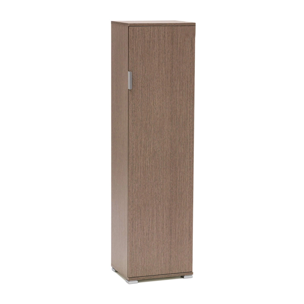 MOBILE PORTA OGGETTI IN LEGNO DI ROVERE GRIGIO CON 3 RIPIANI 40 X 33 X H151 CM