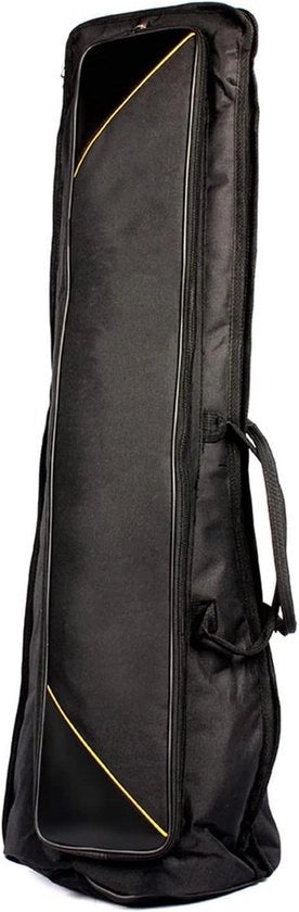 Trombone Gigbag con Fodera Regolabile e Tasche, Realizzato in 600D Oxford, Compreso Accessorio in Cotone Catena 5mm per Alt/tenor Trombone in Nero
