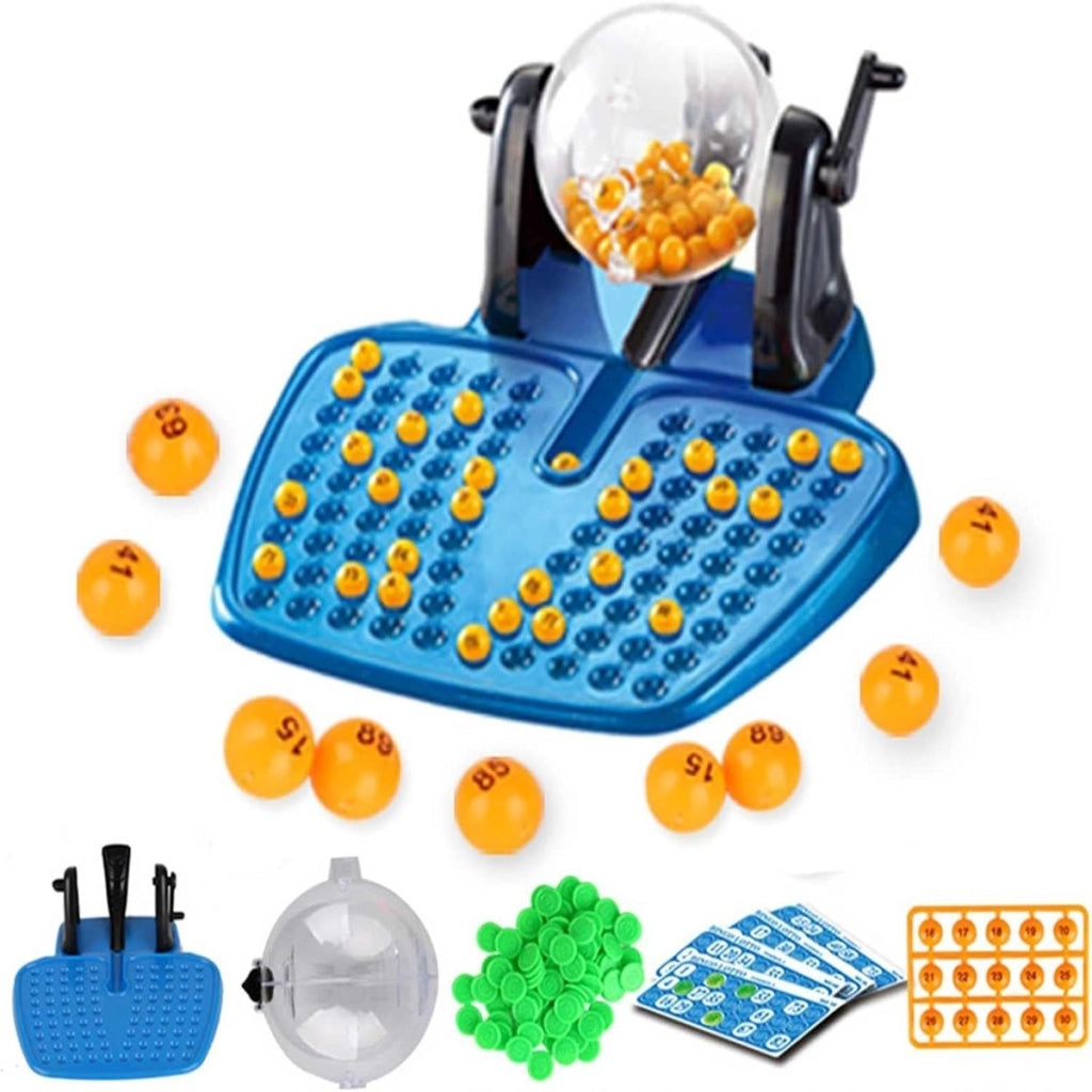 BINGO NATALE GABBIA GIREVOLE GIOCO DA TAVOLO DI SOCIETÀ 48 CARTELLE