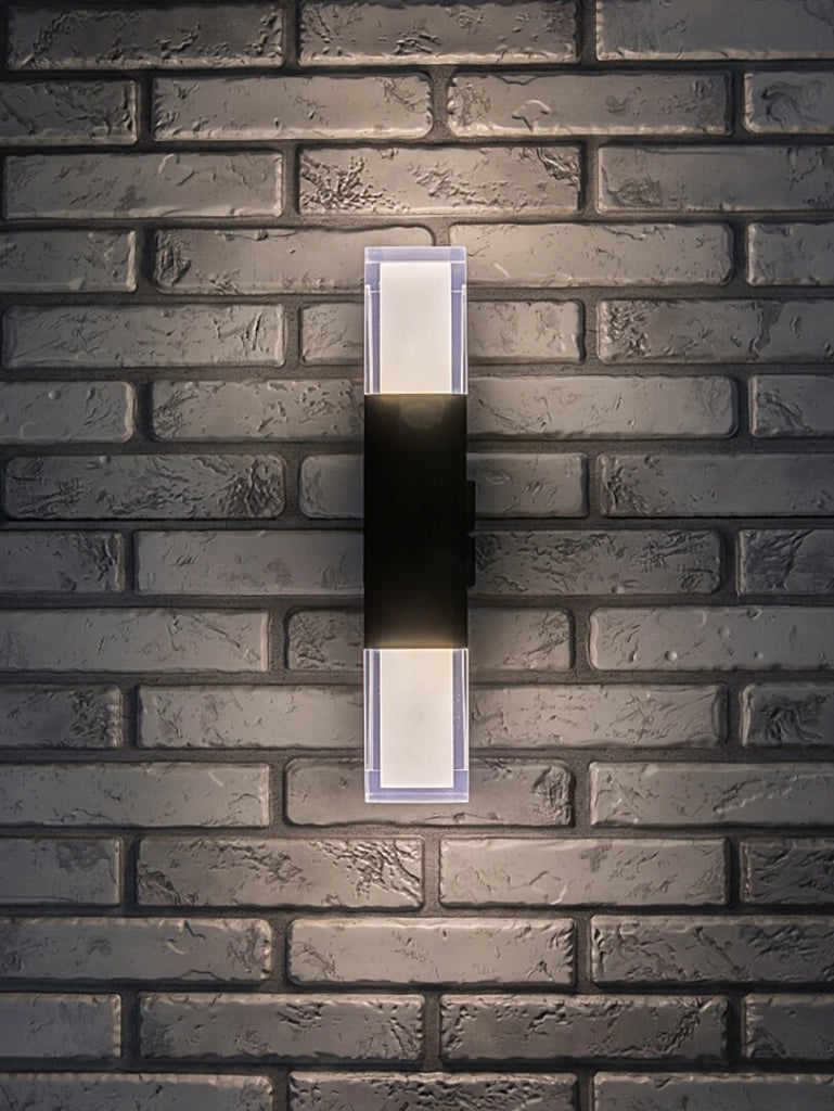 Applique esterno moderno nero su/giù LED CCT 12W IP54 Rabalux
