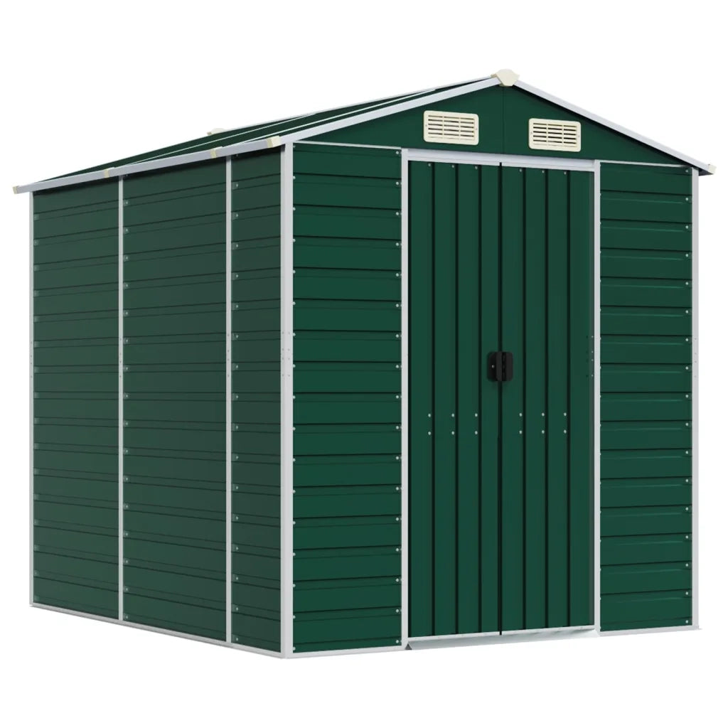 Capanno da Giardino Verde 191x215x198 cm in Acciaio Zincatocod mxl 98472