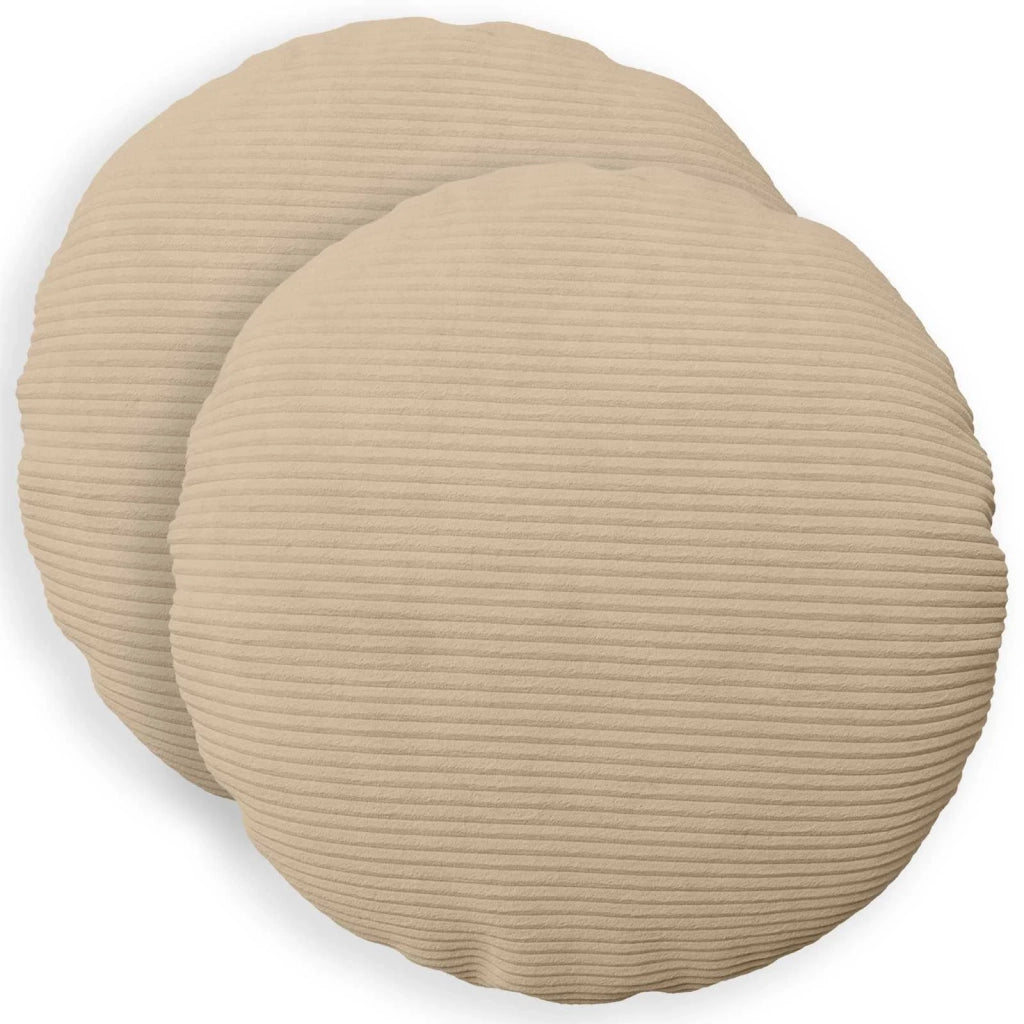 Federa 2 pcs HEERLEN Tortora Ø 50 cm corduroy 922615
