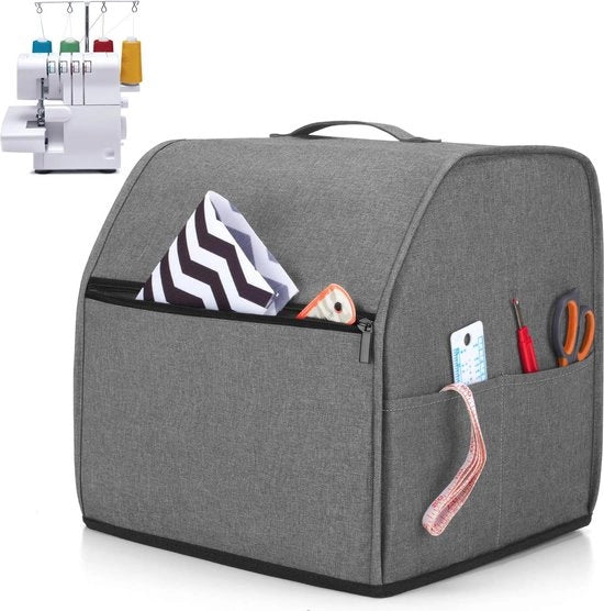 Hoes di protezione per macchina da cucire Overlock - copertura impermeabile con tasche di stoccaggio