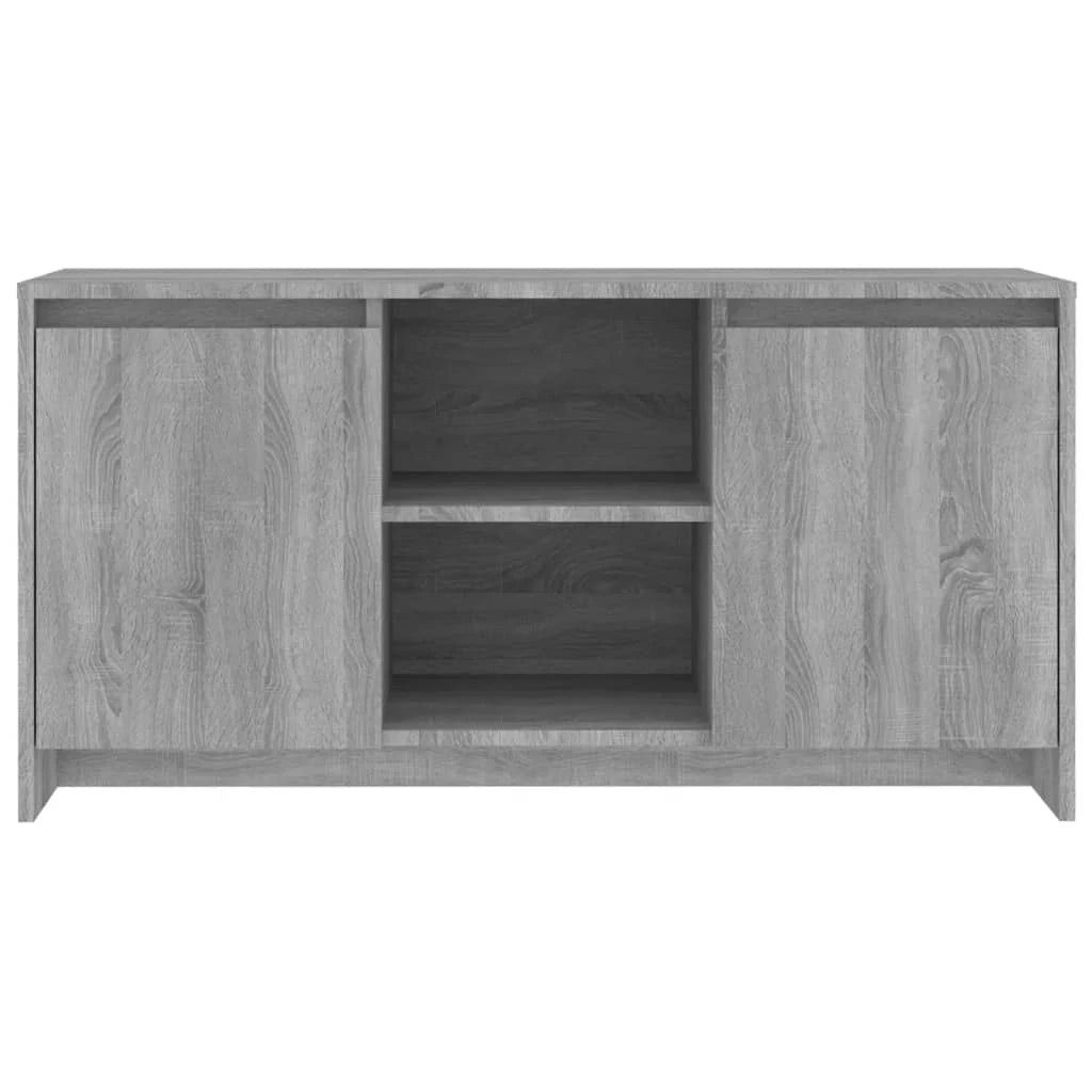 Mobile TV multimediale mensola TV credenza TV sala da pranzo soggiorno camera da letto Sonoma 102 x 37,5 x 52,5 cm legno ingegnerizzato grigio 02_0028366