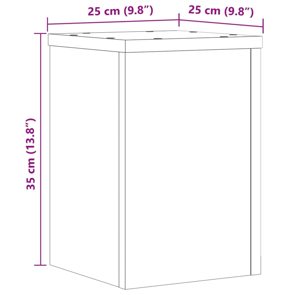 Portavasi mobili per fiori set da 2 legno ingegnerizzato grigio 02_0045331