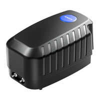 CAP-20 Aeratore acquario 8 W, ossigenatore per laghetti da giardino da 8 m³ e acquari, pompa d'aria 13 l/min con 4 uscite, sistema di aerazione con pietra d'aria e valvola di non ritorno