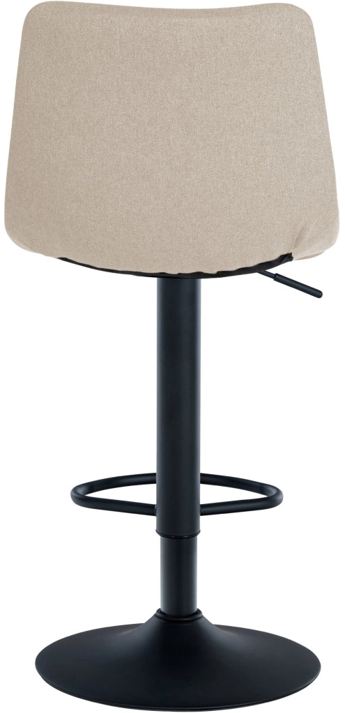 Set di 2 sgabelli da bar Jerry Fabric crema,nero