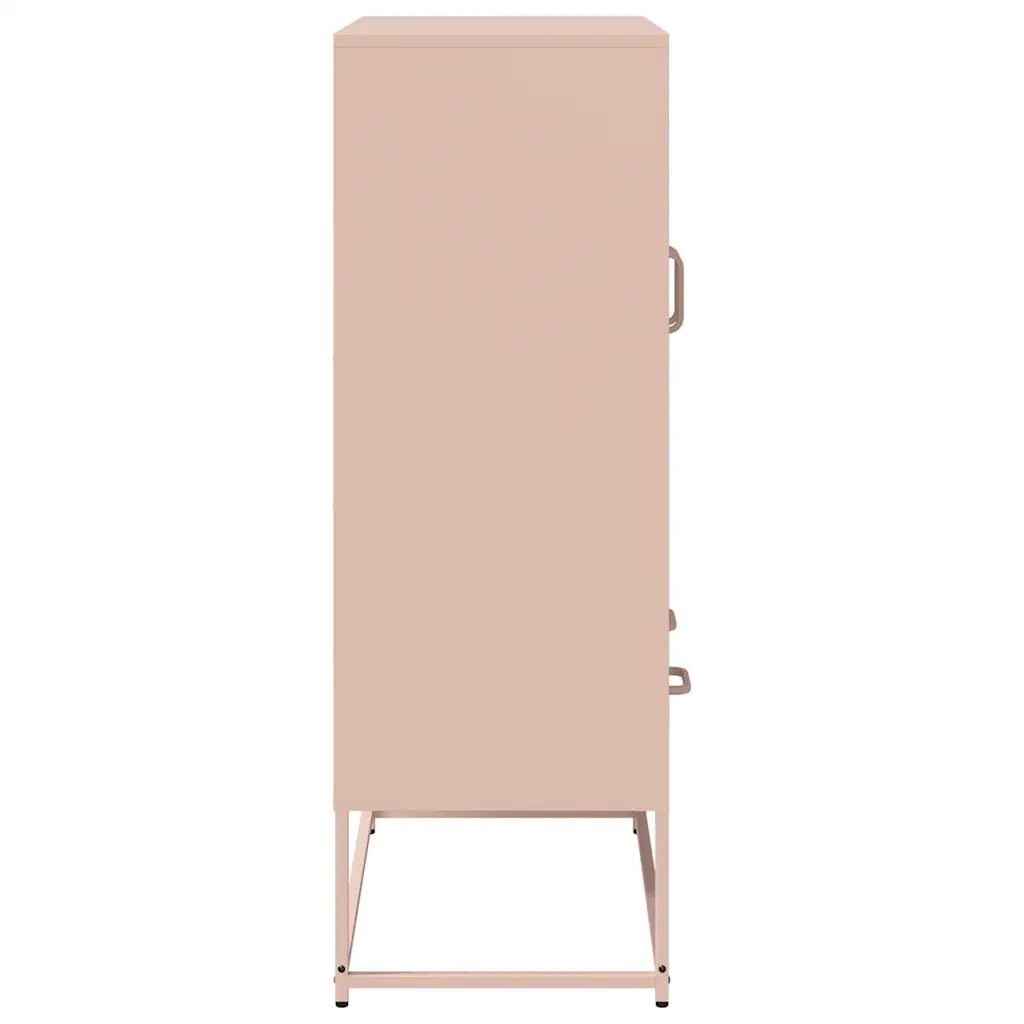 Credenza Rosa 68x39x111,5 cm Acciaio