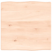 Piano per Tavolo | Superficie Tavolo | Piano Scrivania 40x40x2 cm in Rovere Non Trattato Bordi Vivi