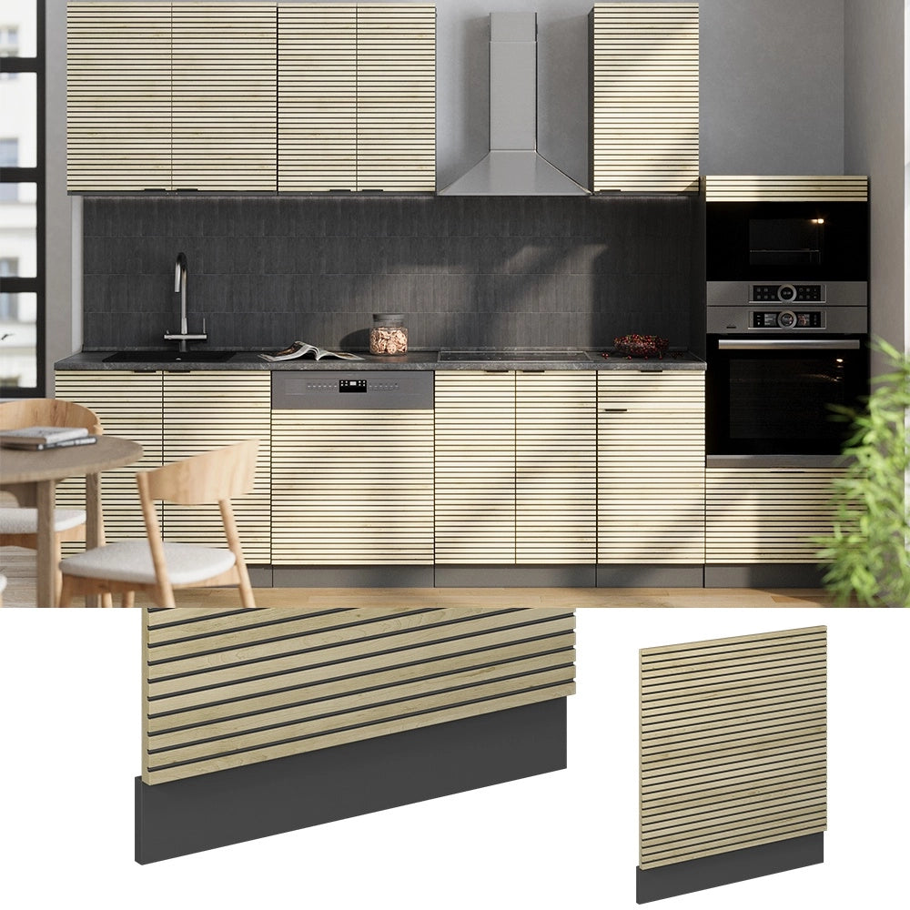 Pannello frontale Fame-Line Pannello in quercia/Antracite 60 cm Vicco