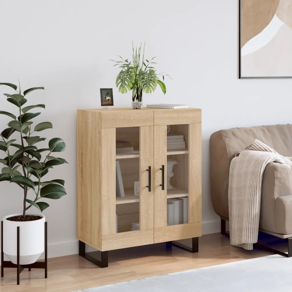 Credenza | Madia | Buffet da pranzo | Armadio da pranzo Rovere Sonoma 69,5x34x90 cm in Legno Multistrato