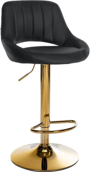 Sgabello da bar Milet in ecopelle oro 4