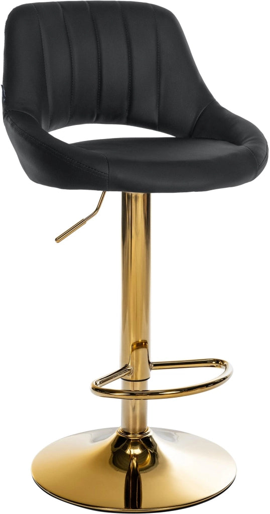 Sgabello da bar Milet in ecopelle oro 4