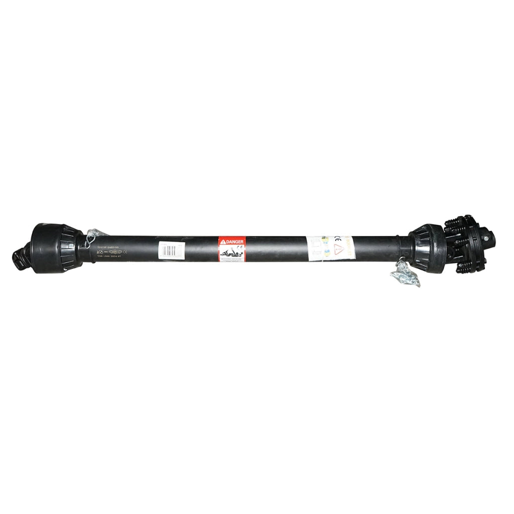 Albero cardanico 1500 mm T5 con frizione composta da 2 dischi incrociati 30,2x80 (tubo triangolare) 1 3/8 Z=6