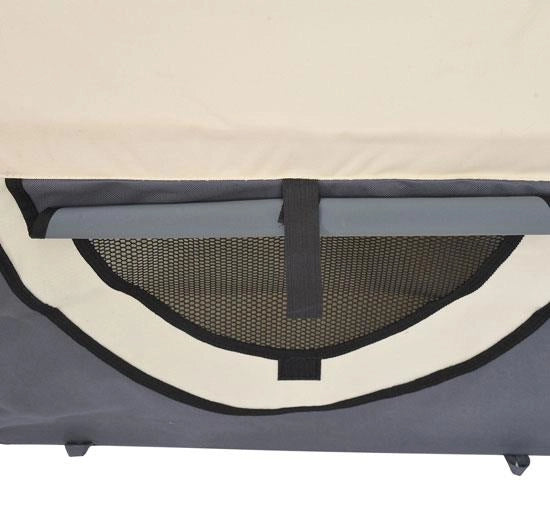 TRASPORTINO PER CANI E GATTI PIEGHEVOLE 46 X 36 X 41 CM COLORE GRIGIO