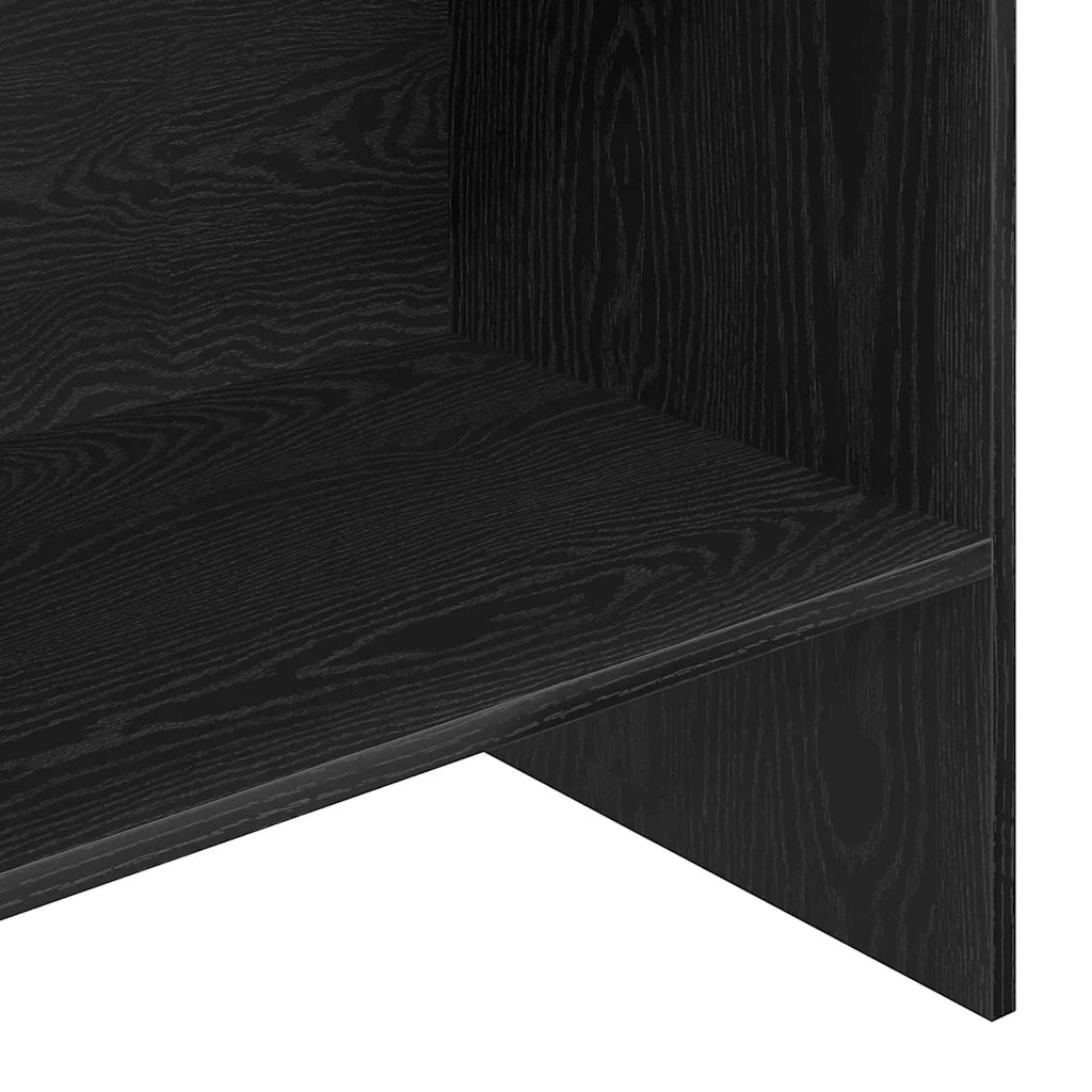 Armadio per Libri Rovere Nero 60 x 35 x 180 cm 875023