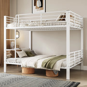 letto a castello metallo bianco opaco 140 x 200 cm