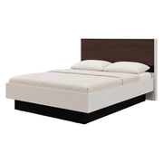 Letto Matrimoniale Kamak, Letto Matrimoniale Dimensione Materasso 180x200 cm, Bianco Crema