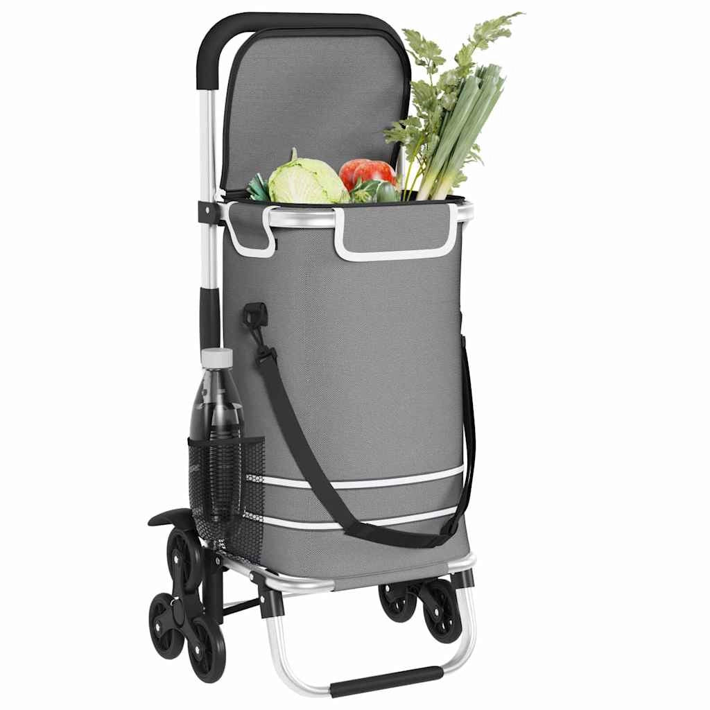 Carrello della spesa Grigio 47 x 39 x 100,5 cm Tessuto Oxford 42002338