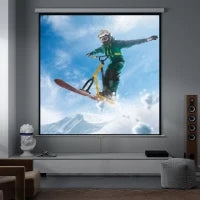 Schermo per Proiettore 120" Formato 1:1, Angolo di 160° e Montaggio a Soffitto o Parete