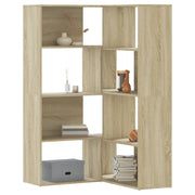 Libreria Angolare 4Ripiani Rovere Sonoma 85x85x140cm Truciolato 3307812